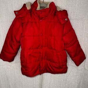 GAP Boys size 3T red puffer ColdControl Max Water Resistant Storm Cuffs Jacket